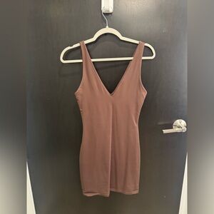Babaton Contour Brown Dress